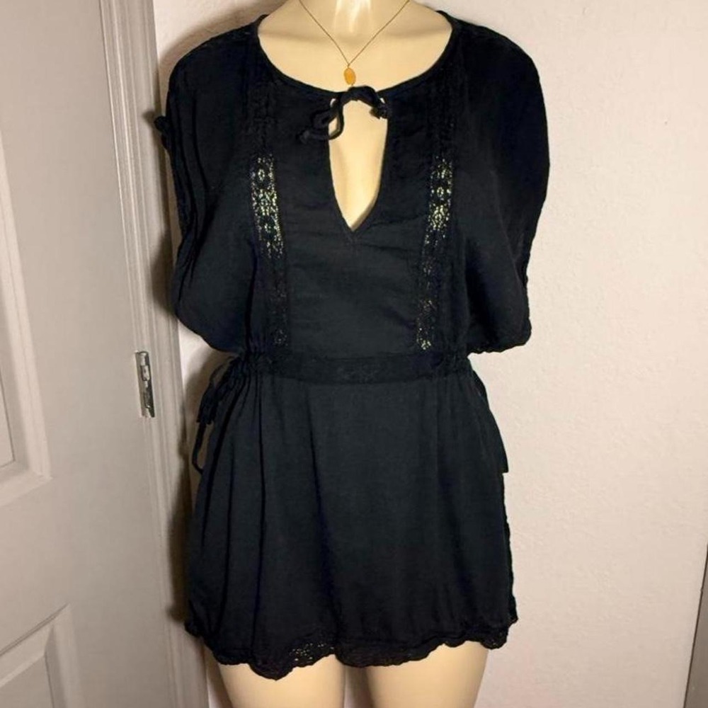 Abercrombie & Fitch lighter black long beach cover up